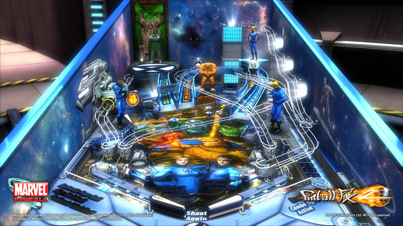 Illustration for article titled Marvel Pinball Celebrates 50 Years of the Fantastic Four